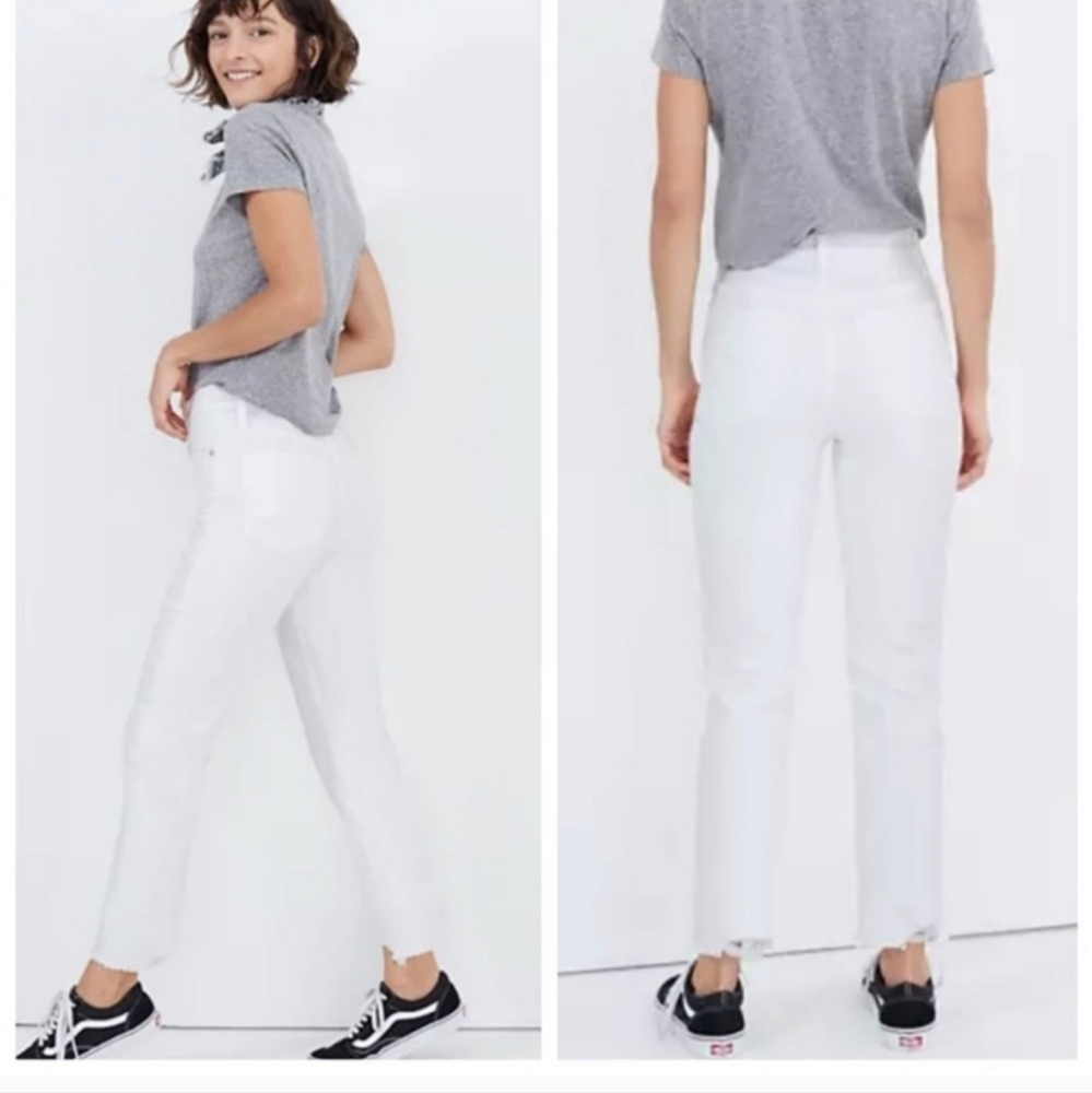 Madewell Mid-Rise Skinny Jeans White NWOT